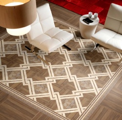 Wooden pattern tile