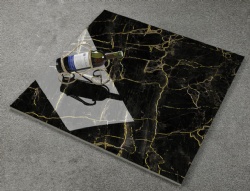 Dark color Golden line tile